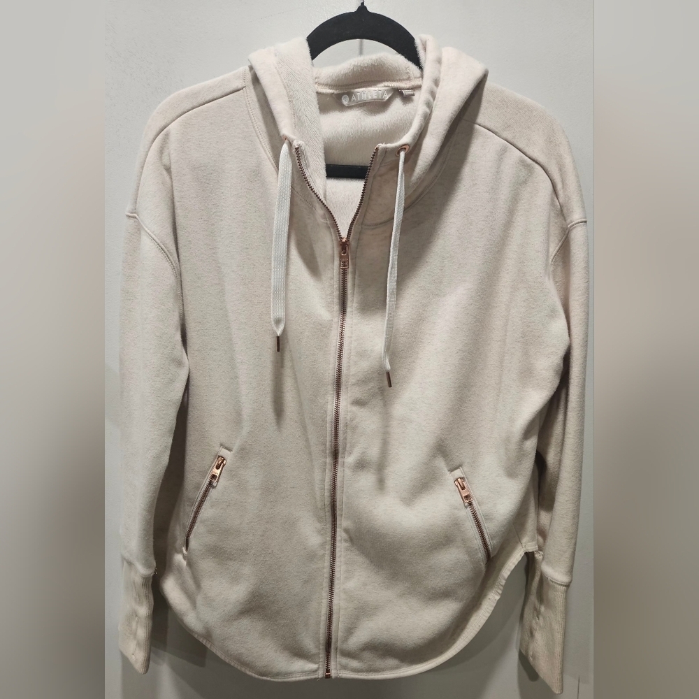 Athleta Fleece Hoodie size M - Picture 3 of 7